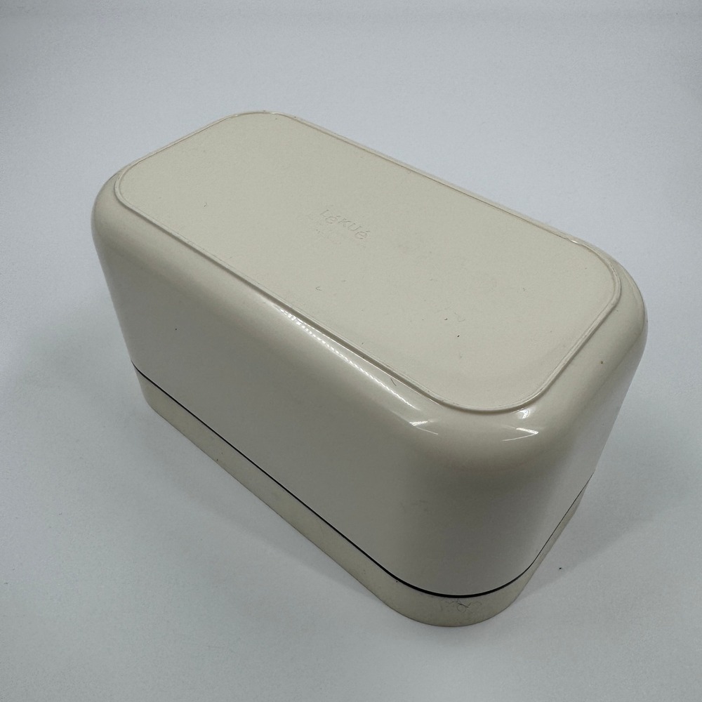 Lekue Ice Bin Cream Black Honeycomb Lid Design Wright Patented Kitchen Storage
